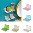 Multifunction Wall Mounted Storage Rack Adhesive DIY Soap Sponge Holder