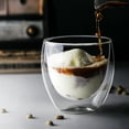thumbnail image 1 of Coffee Cup, Double Layer Glass Cup, Beautiful Tea Cup, For Home For Coffee Shop, 1 of 7