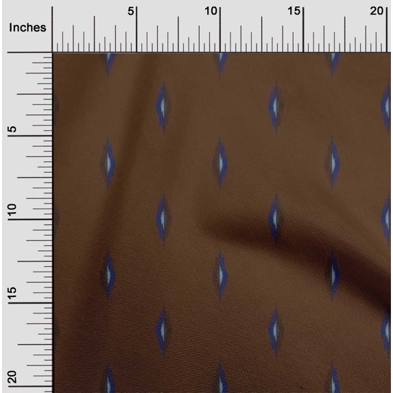 oneOone Viscose Chiffon Fabric Abstract Ikat Printed Fabric 1 Yard 42 Inch Wide