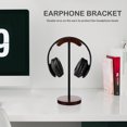 thumbnail image 3 of Minkissy Coffee Wooden Headphone Stand 1Pack For Desk With Stable Support 13X5.5In, 3 of 4