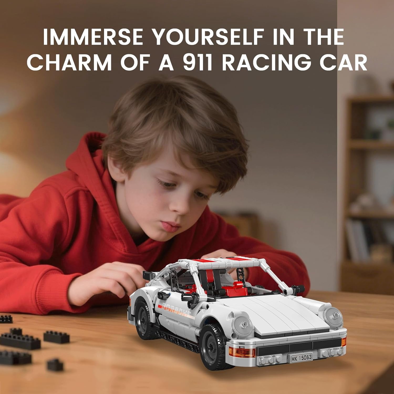 Racing Car Building Sets,15063 Collectible Car Model & Gift for & car Lovers, Authentically Detailed Build &Display Model for Home or Office Decoration(824 PCS)
