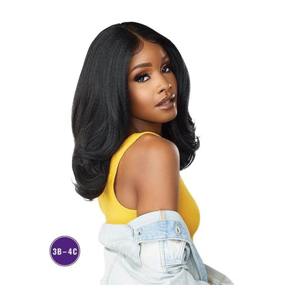 CURLS KINKS CO LACE FRONT EDGE ELITE BABE LACE WIG BABY HAIR SYNTHETIC FIBER