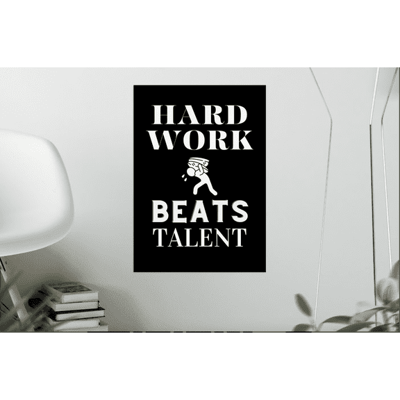 Pack of 4 posters Motivational Positive Office Quotes Inspirational Wall Posters (Paper, 12 x 18 inch, Multicolour) Motivational Poster Paintings For Wall Decorations by NKUSA