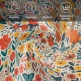 thumbnail image 6 of Boho Beige Flowers Cloth Napkins, Spring Abstract Watercolor Floral Leaf Washable and Reusable Dinner Napkins Set of 8, Table Napkin for Kitchen Party Birthday Wedding Hotel Housewarming 20"x20", 6 of 9
