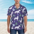 thumbnail image 4 of Daiia Cute Dog Hawaiian Shirt for Men Gentle Cotton Regular Short Sleeve Casual-Small, 4 of 9