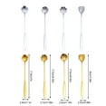 thumbnail image 4 of QualitChoice Coffee Spoons Long Handle Dessert Tea Teaspoons Home Bar Cafe Hotel Scoops Kitchen Tableware Flatware Accessories Type 1 Silver Type 2 Silver, 4 of 6