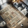 thumbnail image 4 of Ambesonne Bohemian Decorative Rug Carpet, Earthy Nude Colors Pattern, 2' 2" x 3' 7", Tan Caramel and Beige, 4 of 5