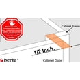 thumbnail image 3 of Berta 1/2" Overlay 105 Degree Soft Closing Face Frame Cabinet Door Higes (6 Pack), 3 of 5