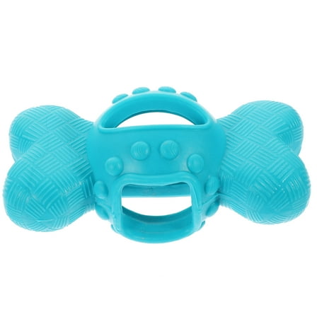 NICEXMAS Dog Treat Dispenser Toy Chewing Toy Tpr Sky-Blue 1 Set 2.2x2x4.3in