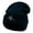 Navy, variant on Tomahawk Embroidered 12 Inch Knitted Long Beanie - Black OSFM
