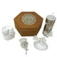 thumbnail image 1 of Set de velas de bautismo católico Arcángeles Mexicanos con caja y toalla, 1 of 7