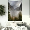 thumbnail image 3 of Yosemite Tapestry, Yosemite Valley Autumn View with Dark Clouds Heavy Haze Rainy Day Landscape Print, Wall Hanging for Bedroom Living Room Dorm Decor, 40W X 60L Inches, Green Grey, by Ambesonne, 3 of 5