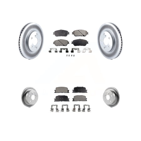 Transit Auto - Front Rear Coated Disc Brake Rotors And Semi-Metallic ...