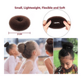 thumbnail image 4 of Extra Small Hair Bun Maker for Kids, 6 PCS Chignon Hair Donut Sock Bun Form for Girls, Mini Hair Doughnut Shaper for Short and Thin Hair, 4 of 5