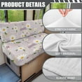 thumbnail image 6 of Uorisanigo RV Dinette Cushion Covers for RV Camper Stretch Daisy Print Sofa Seat Slipcovers Sofa Chair Furniture Protection 1 Backrest Cover & 1 Bench Cover, 6 of 7