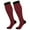 L034, variant on joogoo Dark Red Socks Women Men Knee High Sock