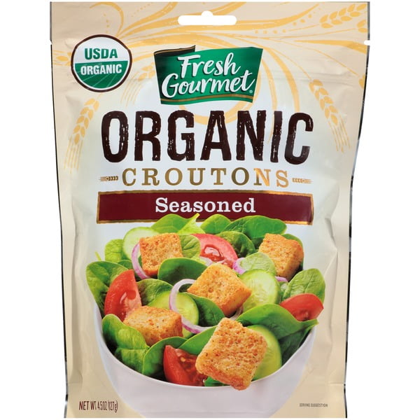 Fresh Gourmet Organic Seasoned Croutons, 4.5 OZ