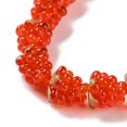 thumbnail image 3 of 1strand Handmade Lampwork Beads Strands Raspberry Orange Red 12.5x12.5mm Hole: 1.4mm about 20pcs/strand 9.84''(25cm), 3 of 4