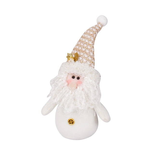 Bearachild Muñeca decorativa de Navidad, adorno de cumpleaños sin rostro, hogar suave, sala de estar, escritorio, jardín, colgante artesanal decorativo Kits de decoración para fiestas Papa Noel Bearachild HA064921-01