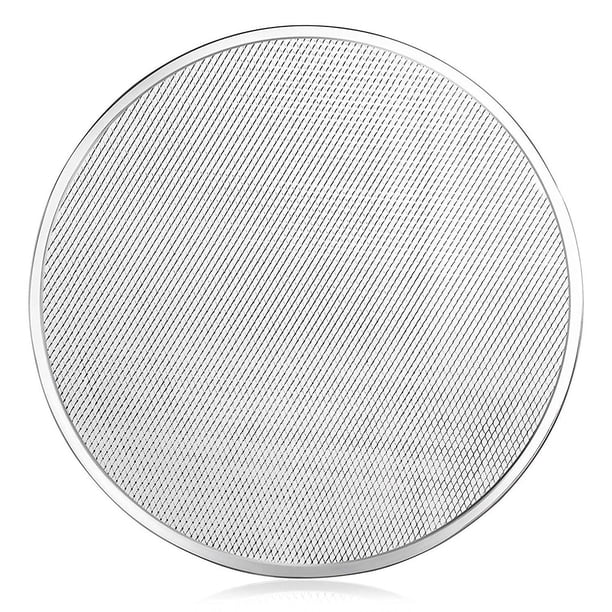 Bewildely 1 Uds. Pantalla para hornear Pizza, pantalla de malla redonda de aluminio para Pizza, bandeja para hornear corteza fina, bandeja de malla de Herramientas y accesorios para hornear 8 pulgadas Bewildely HA5330-02B