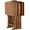 Teak, variant on Pemberly Row 5-Piece Oversized Solid Wood Snack Table Set in Espresso
