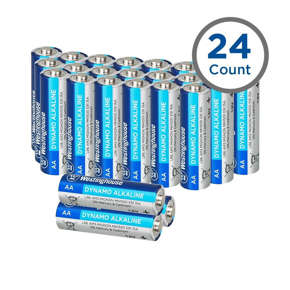 Westinghouse Dynamo Alkaline Batteries AA (24 counts)