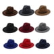 thumbnail image 2 of Sombrero Fedora de fieltro de lana para mujer o hombre, 2 of 3