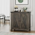 thumbnail image 3 of Discover New Products Charming Farmhouse Buffet Cabinet – Versatile Storage Sideboard for Living Room, Dining Room, and Entryway,Oaken, 3 of 7
