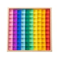 thumbnail image 1 of Rainbow Acrylic Gemstone Cubes Ideal Gift Transparent Appearance Cube Blocks Set 50pcs, 1 of 8