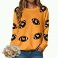 thumbnail image 2 of Towmus Women’s Football Print Graphic Sweatshirt Crewneck Long Sleeve Pullover Tops Oversized Game day Sweatshirts, 2 of 6
