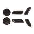thumbnail image 1 of Cubierta de Botón de Ajuste de Asiento de Carbono para Coche, Tapones Envolventes, Paquete de 6, Apto 2019, Decoración, F, 1 of 9