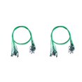 thumbnail image 1 of Sonducket Líderes de pesca de alambre de grueso de 50CM 150Lb con broches giratorios Accesorios de aparejos de línea de acero inoxidable verde 2piezas, 1 of 6