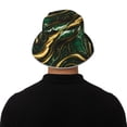 thumbnail image 5 of Sikiie Green Marble Reflective Double-Sided Bucket Hat, Sun Hat, for Gardening, Beaching, Camping, Hiking, Fishing, 5 of 6