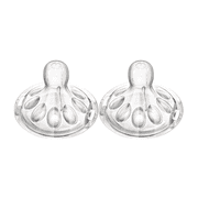 (2 Pack) Philips Avent Natural Medium Flow Nipple for Avent Natural Bottles, 3 Months+, 2-Pack, BPA-Free