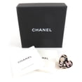 thumbnail image 2 of Pre-Owned CHANEL B24S Coco Mark Camellia No. 5 Icon Heart Pin Brooch, Black Gold, with Box,..., 2 of 7