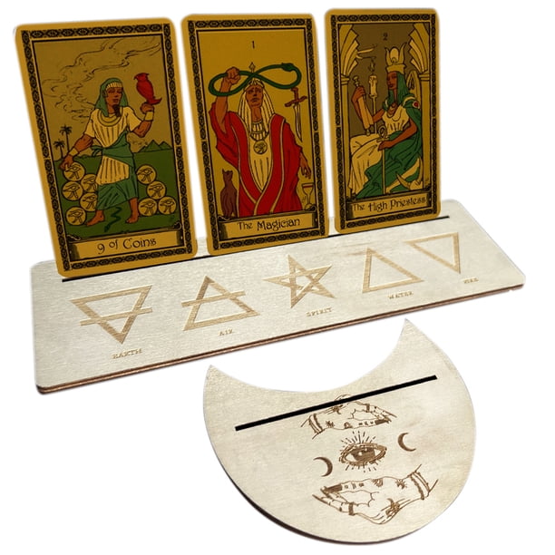 Base de madera para cartas de Tarot, soporte de lectura de Tarot estable y duradero, regalos para entusiastas