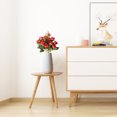 thumbnail image 3 of 5-branch Artificial Rose Flower Bouquet Simulation Rose Home Office artificial silk rose Fake Floral Decor, Red, 3 of 5