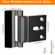 thumbnail image 4 of Cerradura de Seguridad para el Hogar, Cerradura de Refuerzo para Puerta Delantera, para Niños, Resistente A 362 Kg, Paquete de 2, Color Negro., 4 of 5