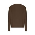 thumbnail image 5 of Karight Women's Ribbed Knit Mock Turtleneck Sweater Pullover Tops V Neck Vacation Fall Striped Color Block Blouse, 5 of 8