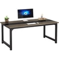 thumbnail image 1 of Tribesigns 63" Modern Computer Desk, Large Office Study Writing Desk for Home Office, Grey/Black, 1 of 5