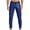 Blue, variant on Pants for Men – Versatile Techwear Trousers for Travel Men's Athleisure Style Mid Rise Solid Colour Trousers PU Leather Trousers