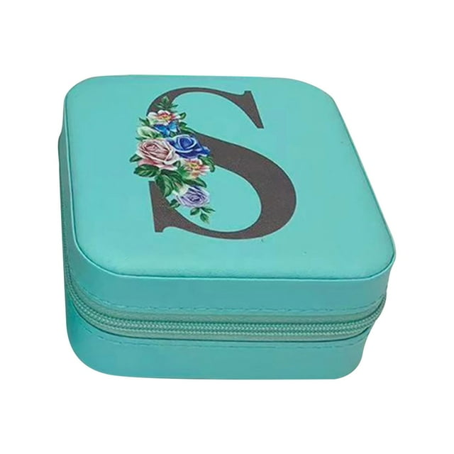 Dvkptbk Storage 26 Letters Earring Jewelry Display Storage Box Case Organizer Flannel Tray Gift Home Essentials
