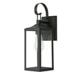 thumbnail image 3 of 1-Light 15.81-in Outdoor Wall Light with Matte Black Finish and Clear glass shade, 3 of 7