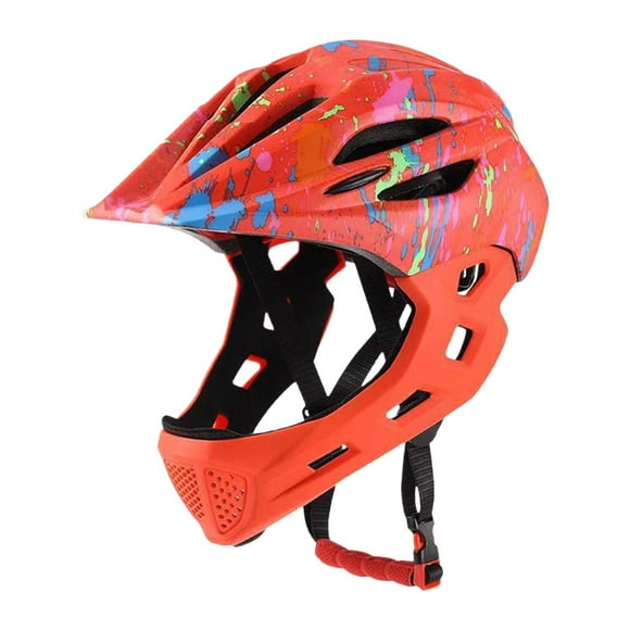 LOVIVER Bike Helmet for Kids Helmet for Outdoor Sports Riding Boys and Girls Orange