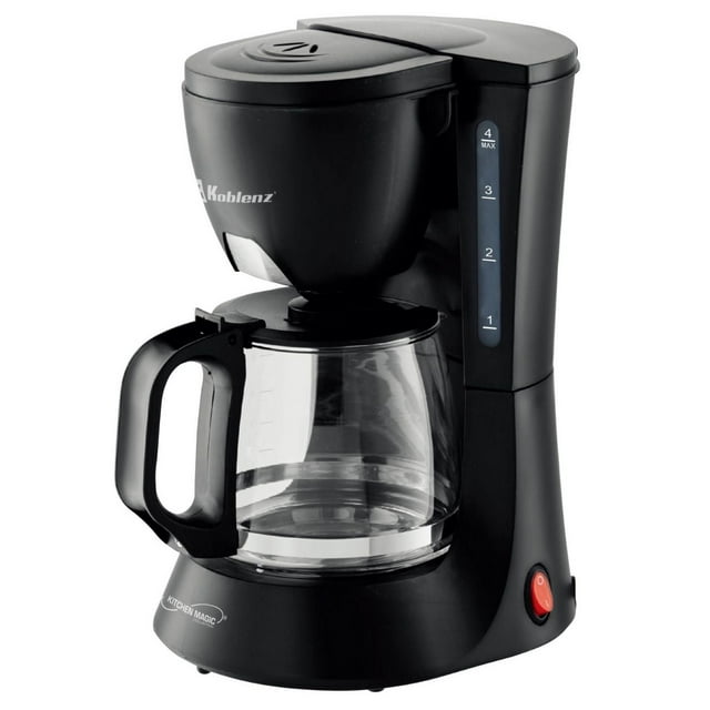 CAFETERA KOBLENZ CKM204N FILTRO LAVABLE 4 TAZAS NEGRO