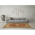 thumbnail image 3 of Ahgly Company Indoor Square Medallion Brown Traditional Area Rugs, 6' Square, 3 of 4