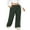 Black, variant on Womens Parachute Pants Cargo Trousers Elastic Waist Wide Leg Track Pants Y2k Clothing