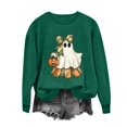 thumbnail image 3 of Plcasen Halloween Ghost Sweatshirt Womens Cute Ghost Cat Graphic Pullover Tops Spooky Season Shirt Casual Shirt, 3 of 5