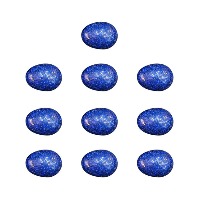 Mini Huevos de Pájaro de Ágata Cristalina de 20 Mm (Juego de 10 Unidades) | Piedras Naturales Pulidas para Huevos de Pascua | Pequeños Cristales Curativos Decorativos de 2 Cm | Incluye Bolsa de Regal