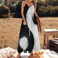 thumbnail image 3 of Graffiti Zen Master - Robe Sans Manches yin yang Peinture en Vaporisateur Robes de Soirée Robe pour Filles Robe de Soirée, 3 of 5